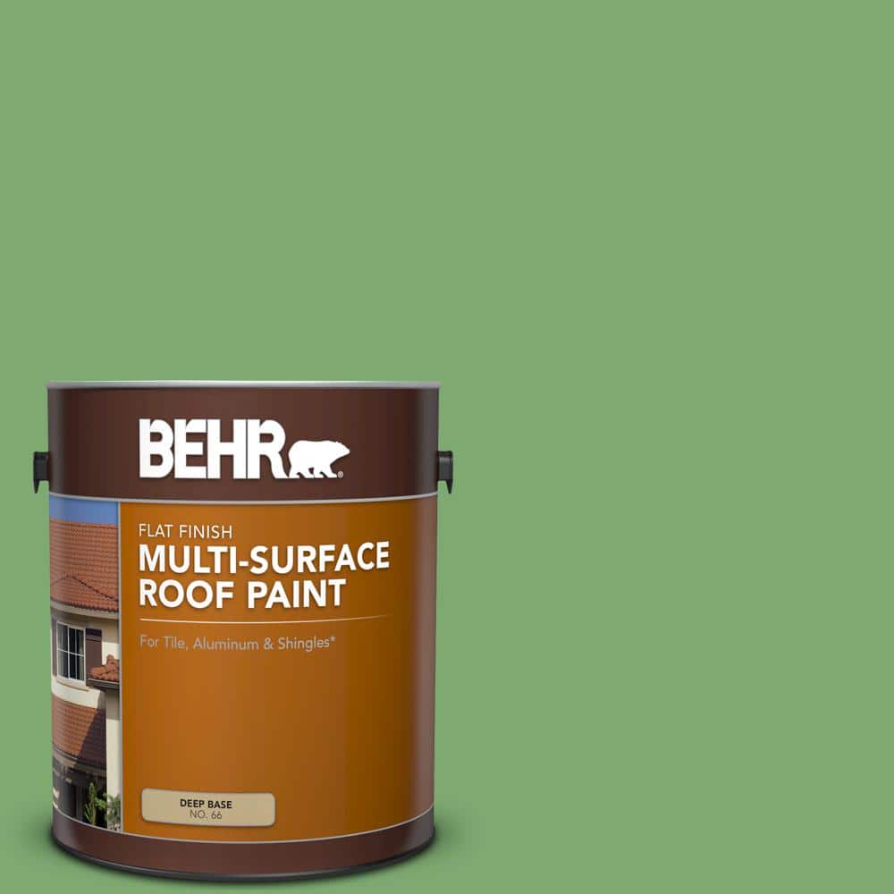 1 gal. #M390-5 Sage Garden Flat Multi-Surface Exterior Roof Paint