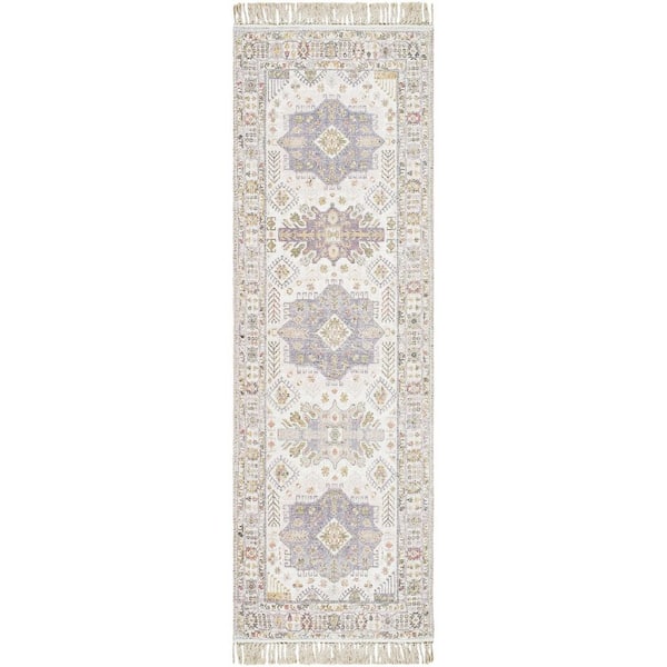 Belfast Taupe/Grey Traditional 2 ft. x 8 ft. Indoor Area Rug