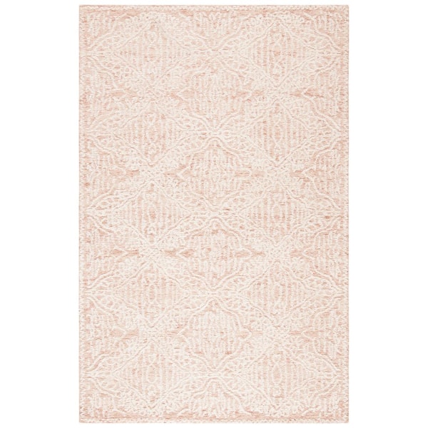 Capri 6 ft. x 9 ft. Rust/Ivory Border Two-Toned Area Rug