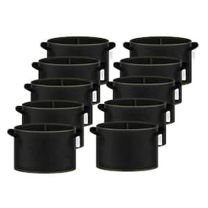 HIDBEA 3 Gal. Black Fabric Planting Containers and Pots Planter  KP-SZD-3GAL-6P - The Home Depot