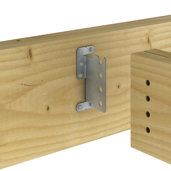 2-Gauge ZMAX Galvanized Concealed Joist Tie with (4) Short Pins