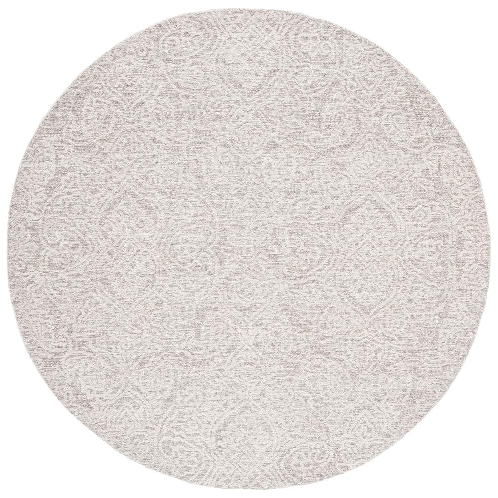 Metro Natural/Ivory 6 ft. x 6 ft. Floral Medallion Round Area Rug price history on PriceWatchPro