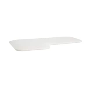 L-Shaped Replacement Vinyln Cushion Shower Seat Top Only, 32 in., Right-Handed
