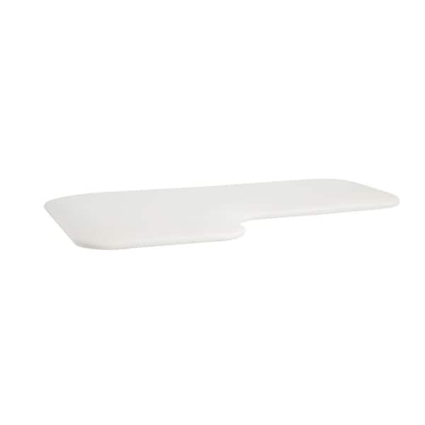 SEACHROME L-Shaped Replacement Vinyln Cushion Shower Seat Top Only, 32 in., Right-Handed
