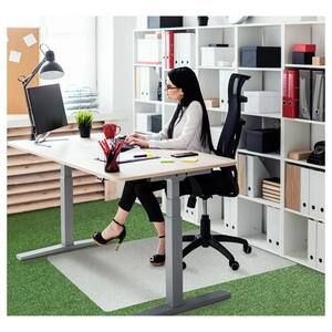 Ecotex Polypropylene Rectangular Foldable Chair Mat for Carpets - 35'' x 46''