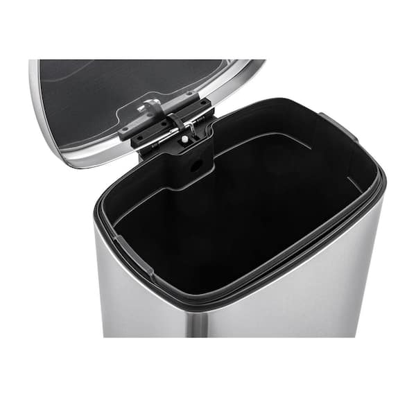 Fashionable Stylish Large 1.3 Gal Stainless Steel Step Oval Kitchen Trash  Can - AliExpress