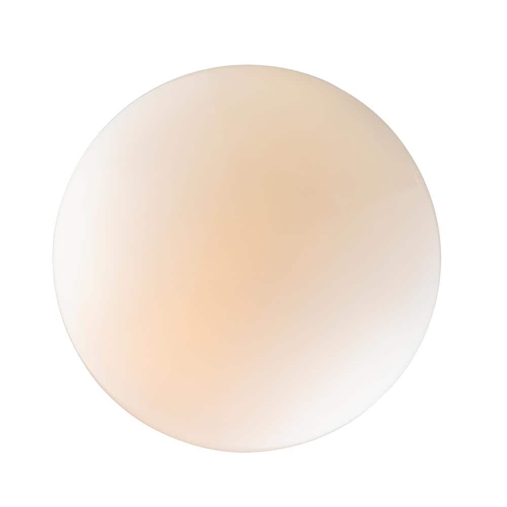 Dash 8" White Opal Glass Flush Mount Ceiling Fixture