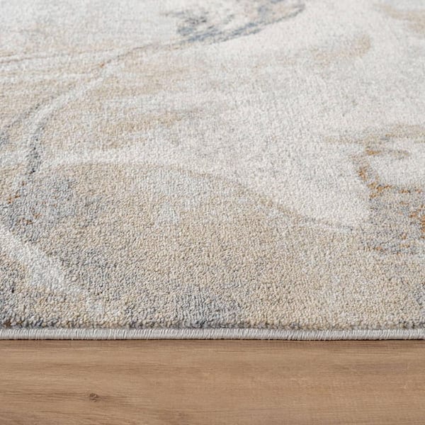 2 ft. 3 in. x 8 ft. Beige Desert Drift Area Rug
