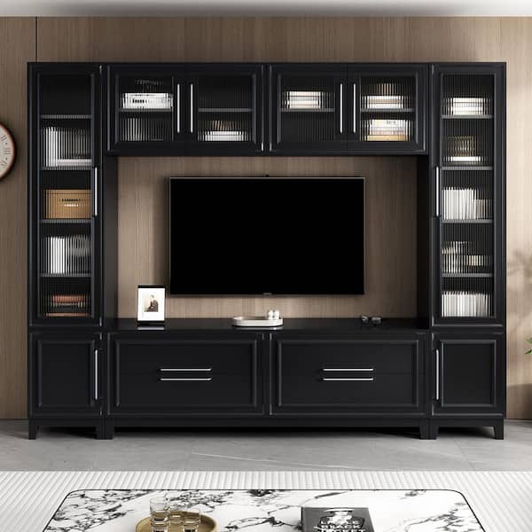 テレビ台 TV Stand Harper & Bright Designs 102 in. W Modern Large Wall Unit