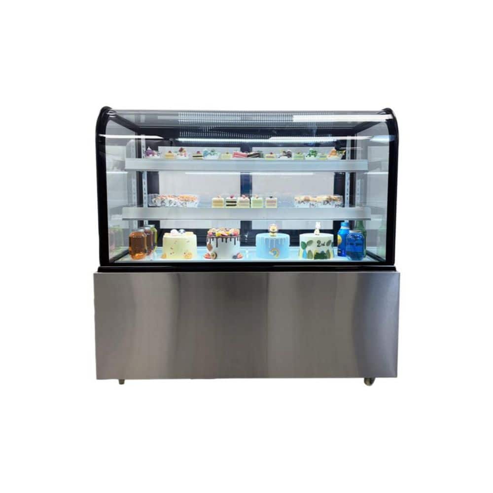 48 in 14.1 cu. ft. Commercial NSF Auto Defrost Refrigerated Bakery Refrigerator case in Stainless Steel