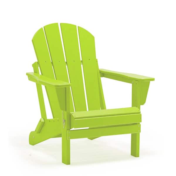 Polydun Limi Folding Plastic Outdoor Adirondack Chair