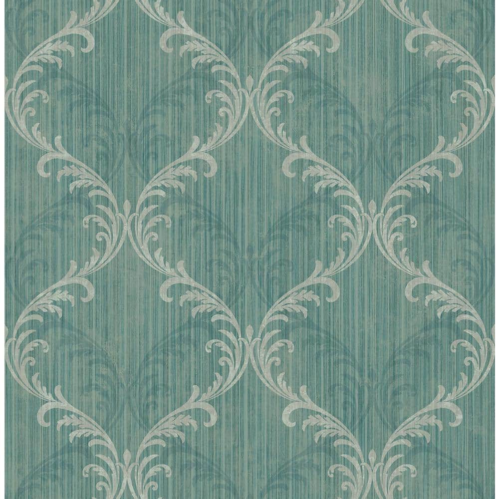 Lille Pearlescent Stripe Jade Green Metallic Non Woven Removable Paste the  Wall Wallpaper