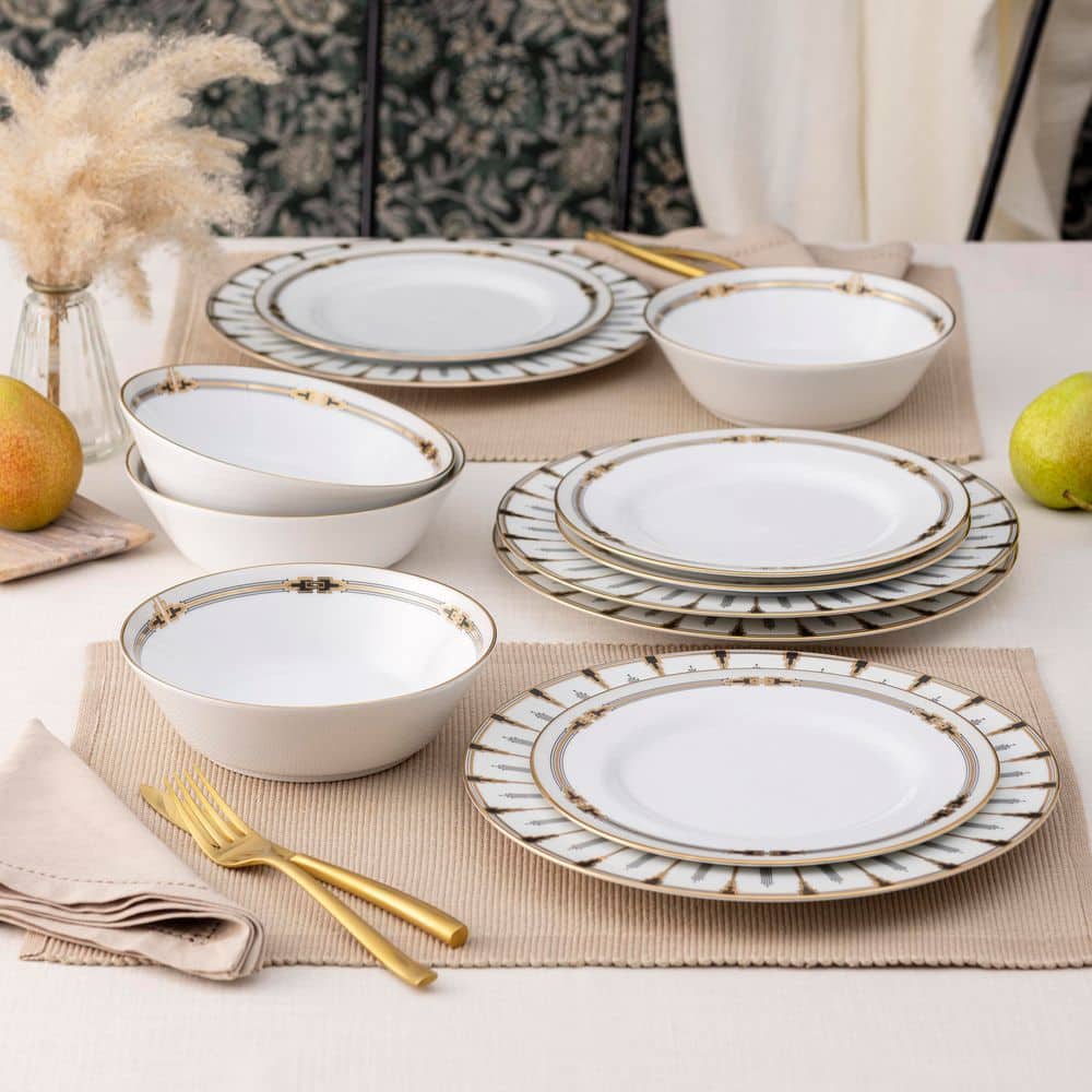 Empire Gold 8.25 in. (Gold) Porcelain Salad Plates, (Set of 4) price history on PriceWatchPro