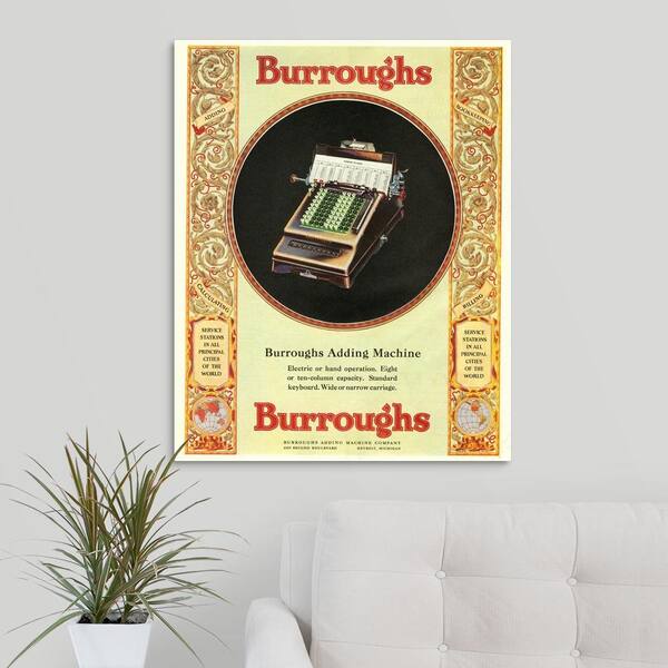 GreatBigCanvas "Burroughs Adding Machine" by Great BIG Canvas Canvas Wall Art