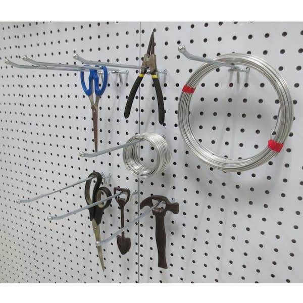 Straight Hooks for Pegboard - 12, Zinc-Plated H-10370 - Uline