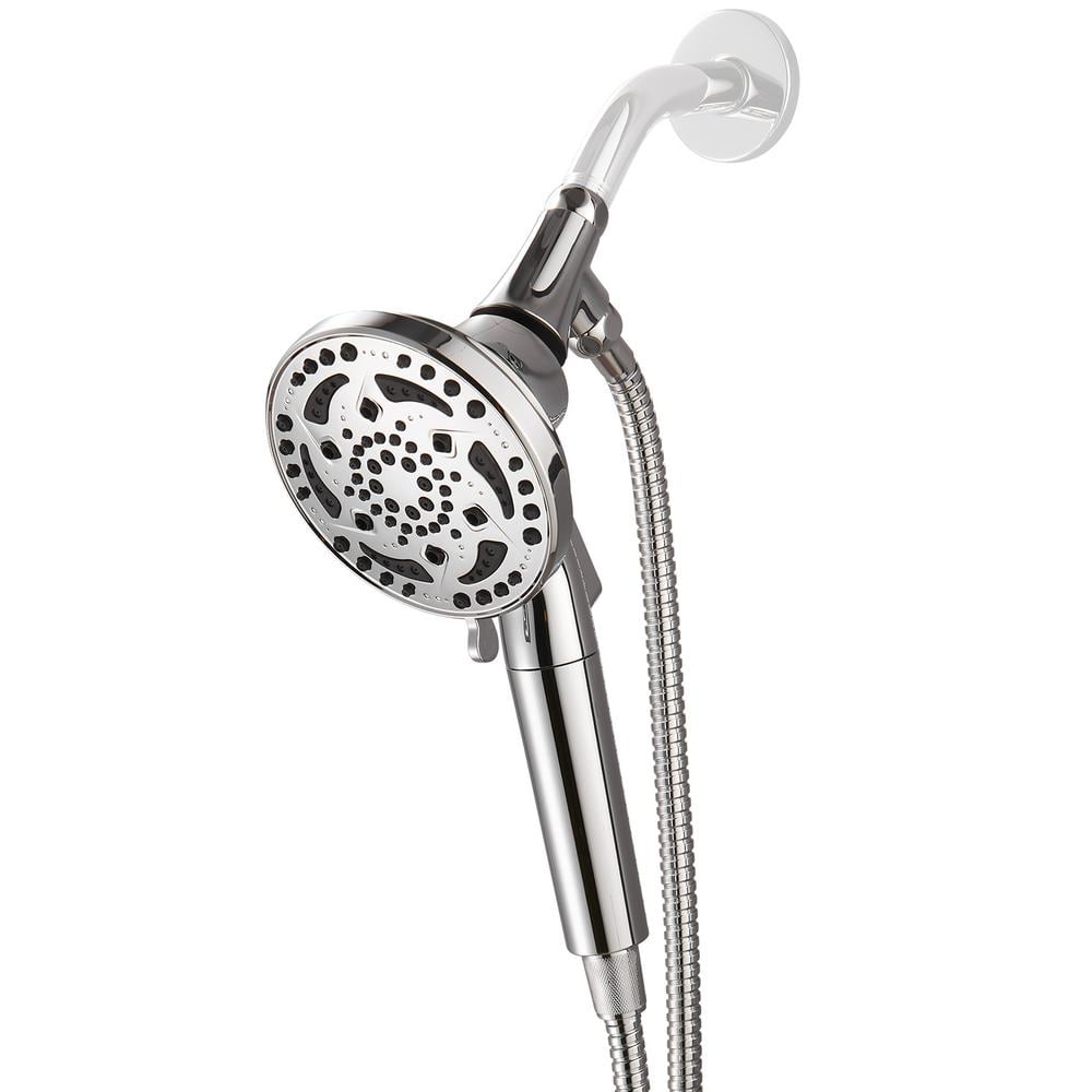cobbe 4.92 in. 7Spray Patterns Wall Mount Filtered Handheld Shower Heads 1.8 GPM in Chrome