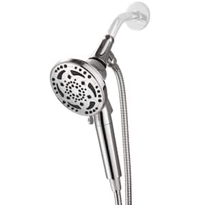 4.92 in. 7-Spray Patterns Wall Mount Filtered Handheld Shower Heads 1.8 GPM in Chrome