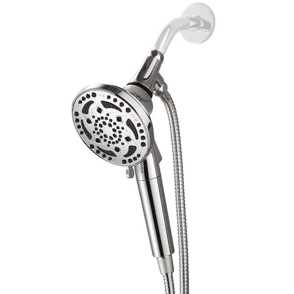 cobbe 4.92 in. 7-Spray Patterns Wall Mount Filtered Handheld Shower Heads 1.8 GPM in Chrome