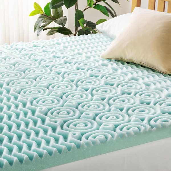 4 in. Full Cooling Gel 5-Zone Memory Foam Mattress Topper
