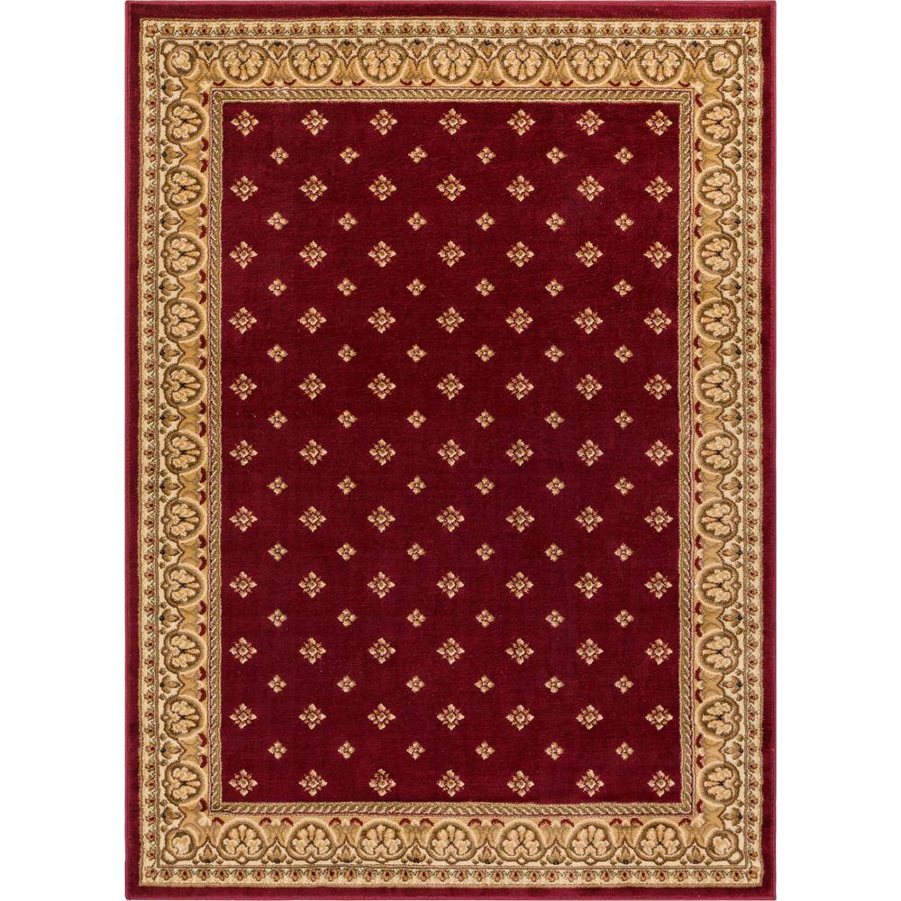 Barclay Hudson Terrace Red 7 ft. x 10 ft. Traditional Border Area Rug price history on PriceWatchPro