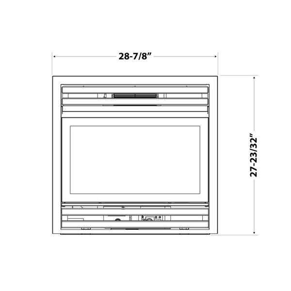 Pleasant Hearth 28 in. Zero Clearance Firebox Liquid Propane Log Insert  PHZCI28LP - The Home Depot