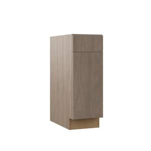 Designer Series Edgeley Assembled 12x34.5x23.75 in. Base Kitchen Cabinet in Driftwood