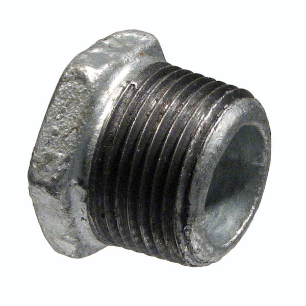 Mueller Streamline 1/2 in. x 3/8 in. Galvanized Malleable Iron MPT x FPT Hex Bushing
