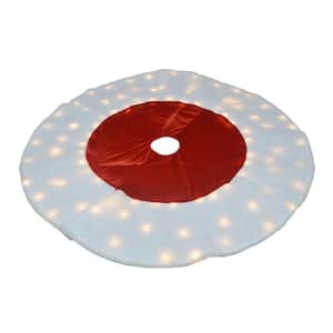 Brillient 60 in. LED Table/Christmas Tree Skirt 8 Function Controller