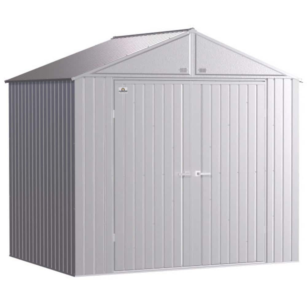 Elite 8' x 6' Silver Galvalume Steel Storage Shed Kit