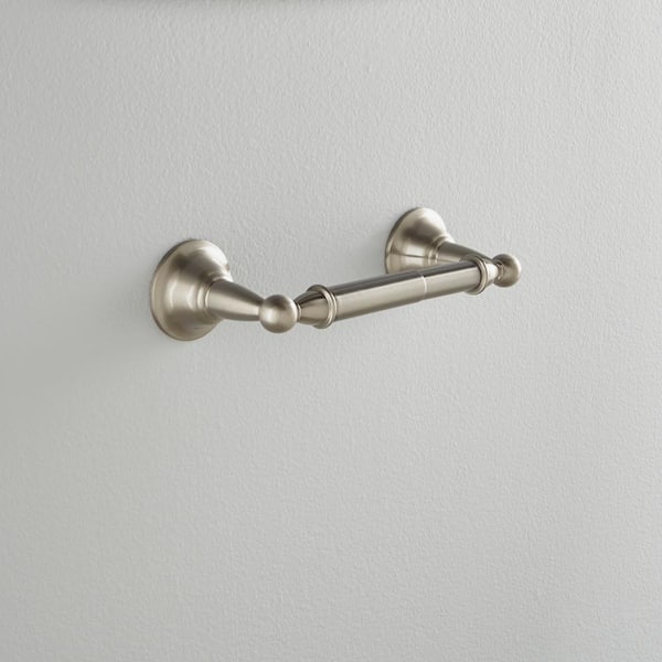 Sage Double Post Toilet Paper Holder in Spot Resist Brushed Nickel