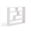 DANYA B 37 In. X 32 In. White Laminated Rectangular Floating Wall Shelf ...