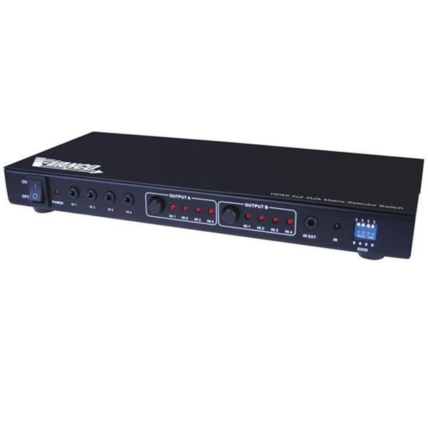 Vanco HDMI 4-Input and 2-Output Matrix Selector Switch