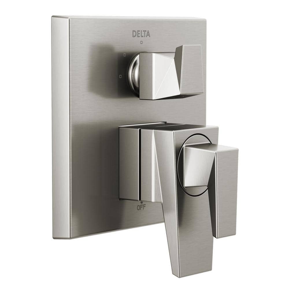 Delta Trillian 2-Handle Wall-Mount 3-Function Diverter Valve Trim Kit ...