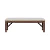 Powell Company Krause dining bench front view