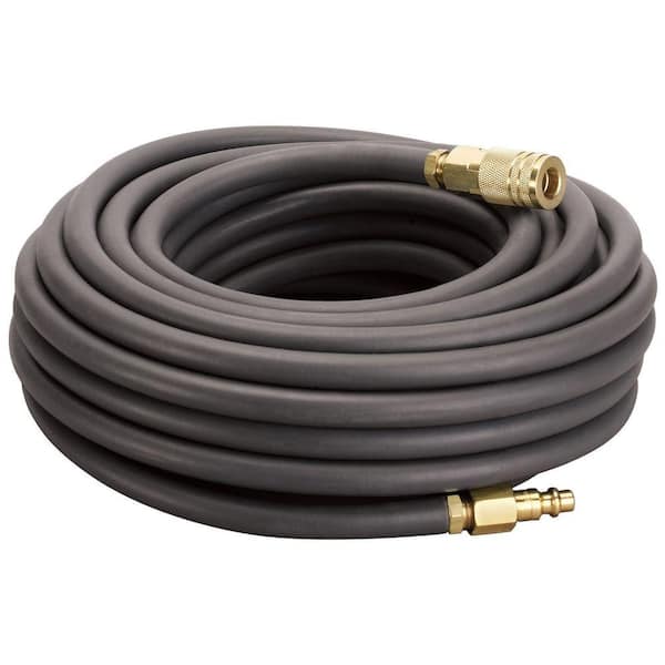 Amflo 1/4 in. x 50 ft. Premium Rubber Air Hose with Field Repairable Ends and Fittings