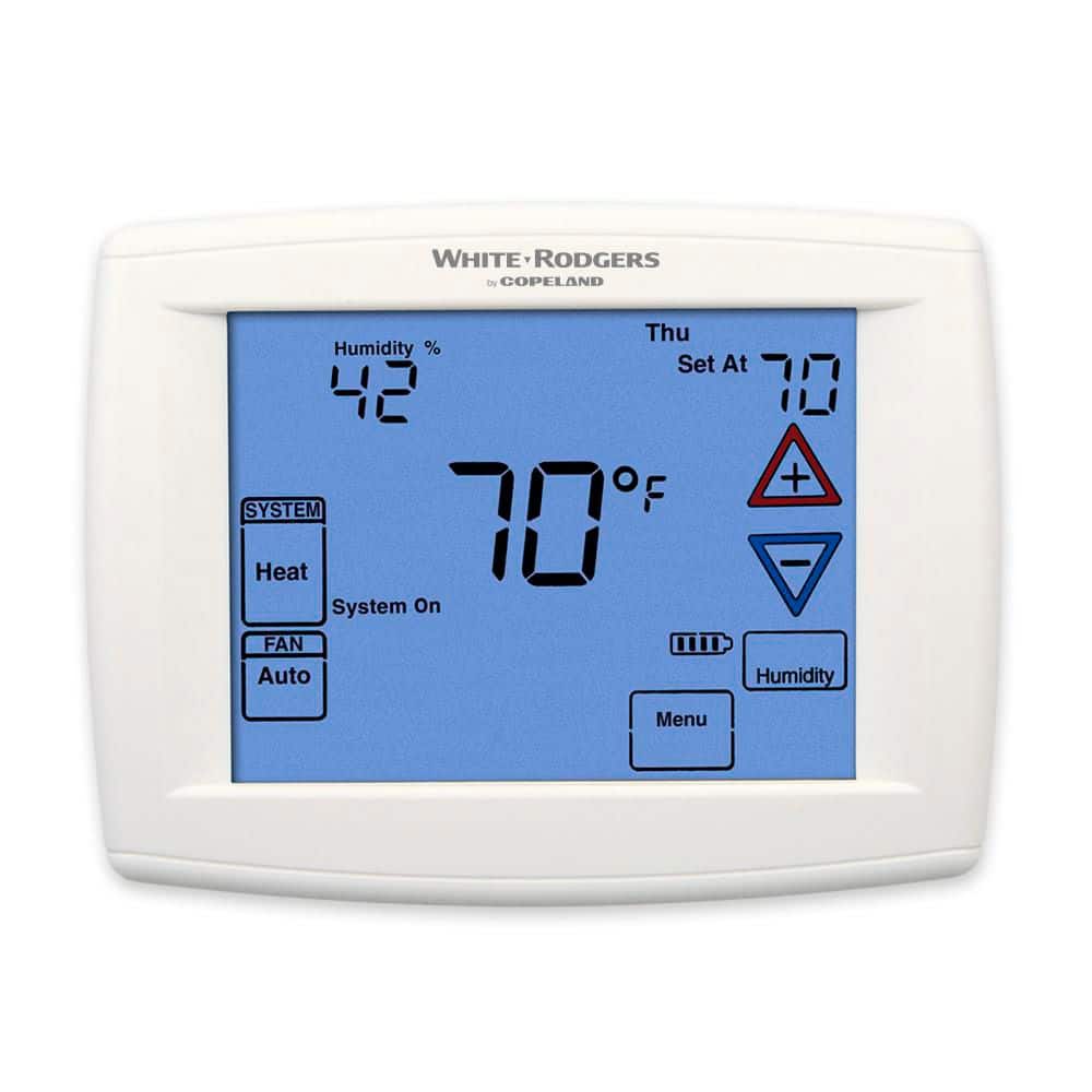 White-Rodgers 90 Series Blue, 7 Day Programmable, Univeral (4H/2C) Touchscreen Thermostat with Humidity Control price history on PriceWatchPro