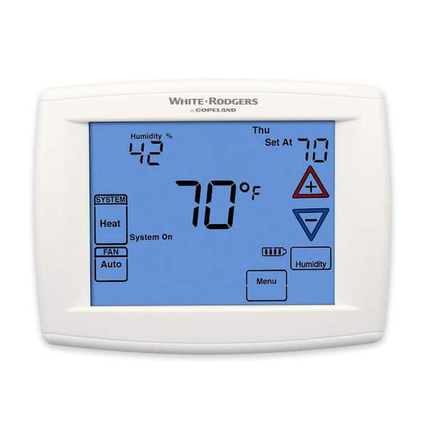 90 Series Blue, 7 Day Programmable, Univeral (4H/2C) Touchscreen Thermostat with Humidity Control