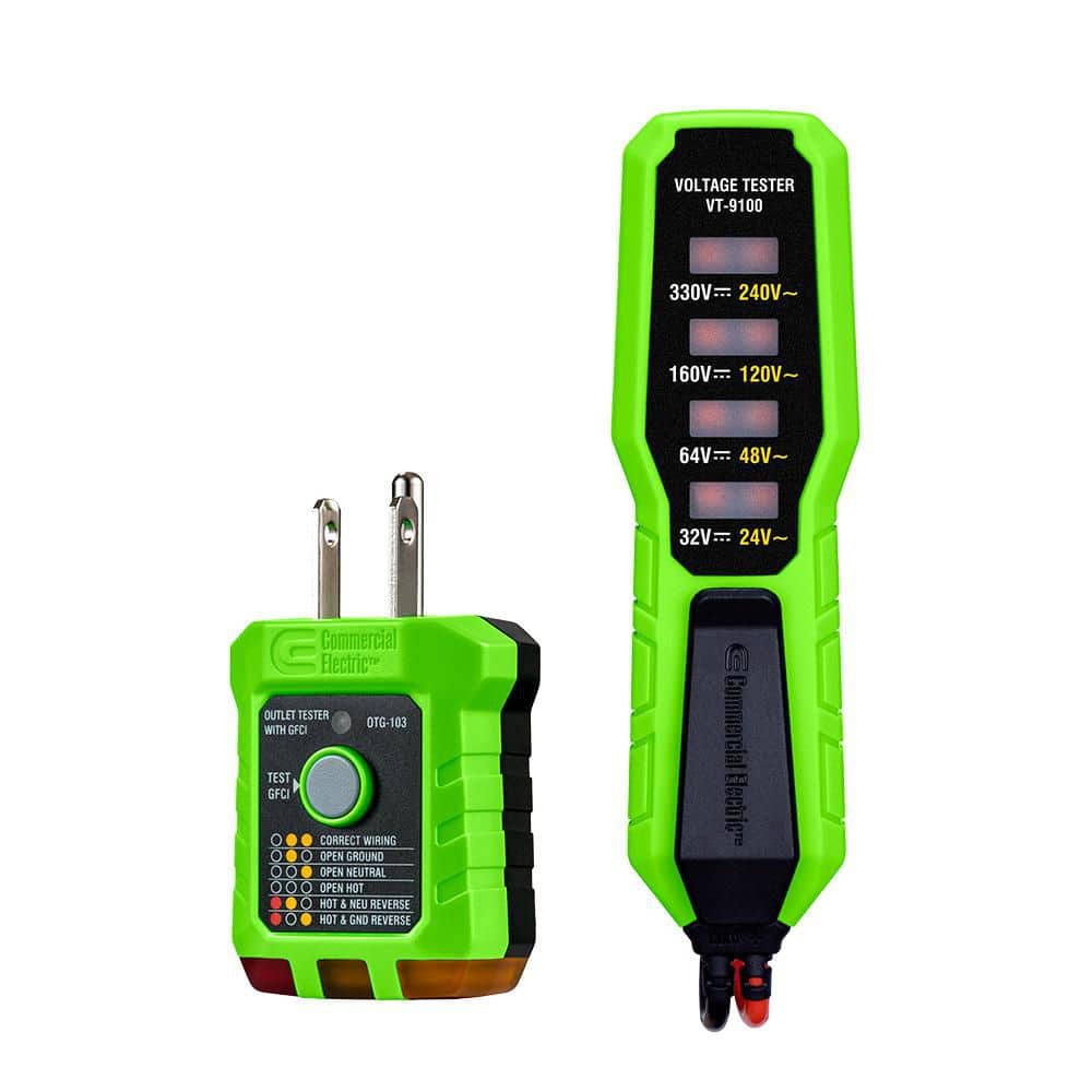AC/DC Voltage Tester and GFCI Receptacle Tester Kit