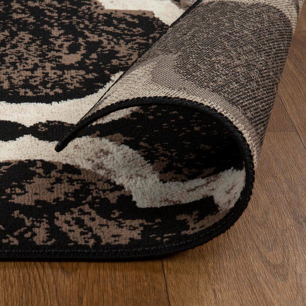 Superior Viking Trellis Indoor Large Area Rug, 8' x 8' Square, Chocolate