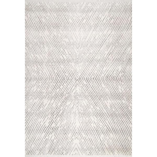Jazlyn Broken Chevrons Beige Doormat 2 ft. x 3 ft.  Accent Rug