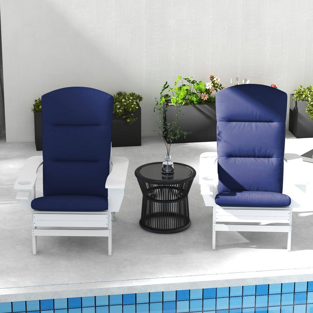 Royal Blue Moisture-Proof Adirondack Chair Cushions Set
