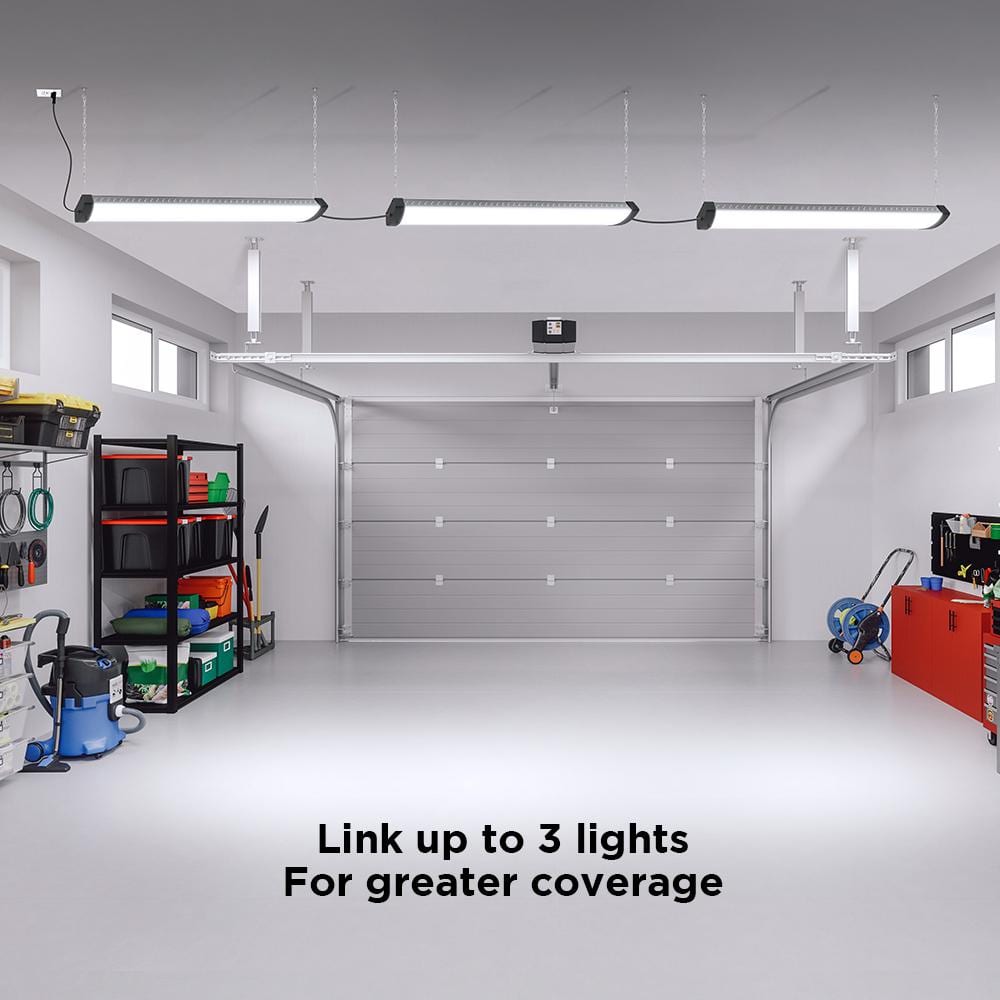 Feit 47-inch Black LED Hanging Shop Light Fixture