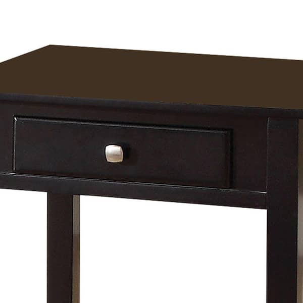 Benjara Wooden Black End Table With One, Target Avington End Table