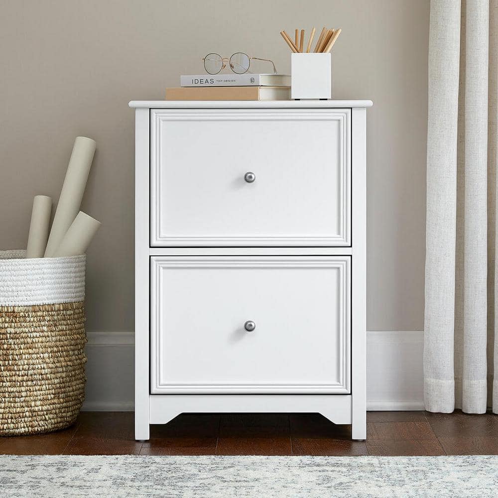 Home Decorators Collection Bradstone 2 Drawer White File Cabinet Js 3418 A The