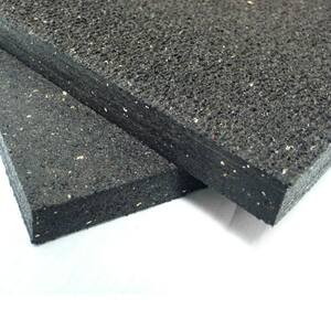 Diamond Plate Rubber Safety Mat - 4ft X 8ft Garage Flooring Roll, Black, Non-Slip
