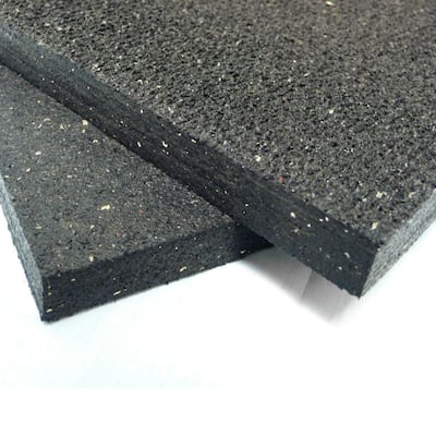 Rubber-Cal Diamond Plate 4 ft. x 10 ft. Black Rubber Flooring (40 sq. ft.)  03-206-W100-10 - The Home Depot