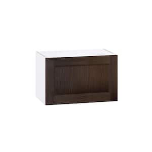 Lincoln Chestnut Solid Wood Assembled Wall Bridge Kitchen Cabinet with Lift Up (24 in. W X 15 in. H X 14 in. D)