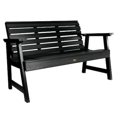 small plastic outdoor bench