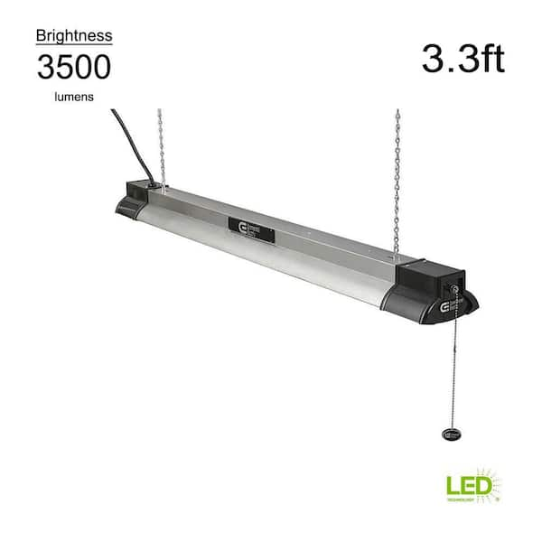 Commercial Electric 40 in. 64 Watt Equivalent Integrated LED Black