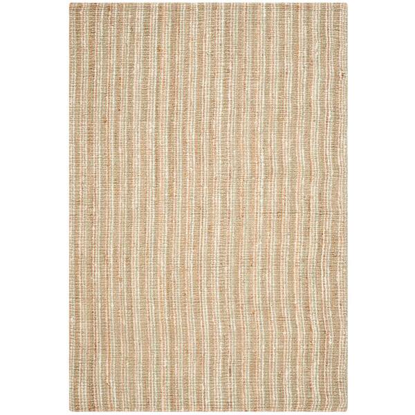SAFAVIEH Natural Fiber Sage/Natural 11 ft. x 15 ft. Woven Crosstitch Area Rug